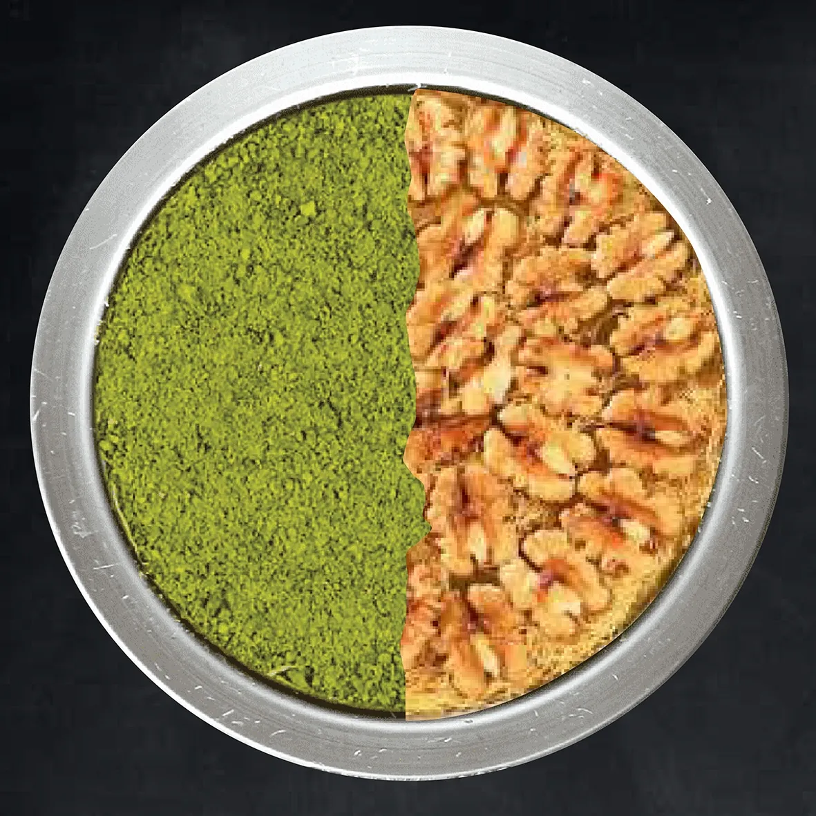 CEVİZLİ FISTIKLI YARI YARIYA